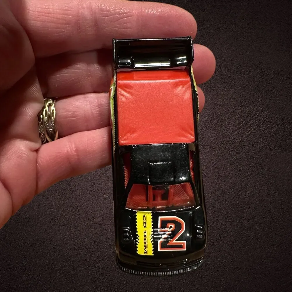 Vintage 1997 Hot Wheels Red Semi Truck and Car Transporter And 5 Cars